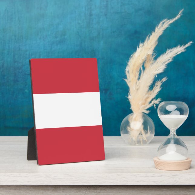 Austria flag plaque (Side)
