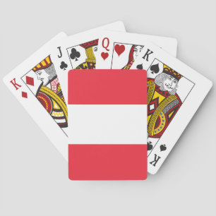 Austria Flag Poker Cards