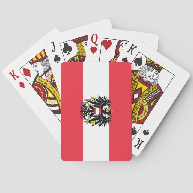Austria Flag Poker Cards (Back)