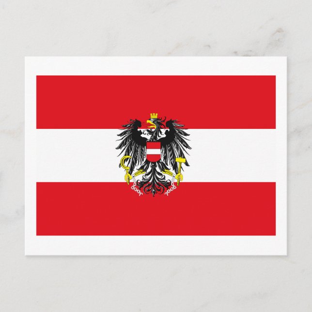 Austria Flag Postcard (Front)