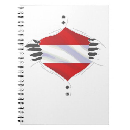 Austria flag proud notebook