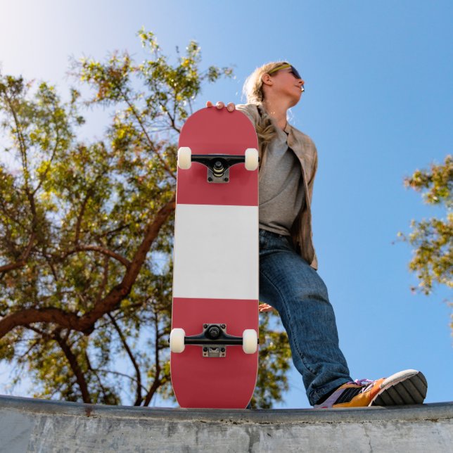 Austria flag skateboard (Outdoor 1)