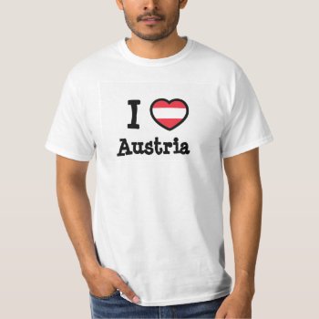 Austria Flag T-shirt by FlagWare at Zazzle