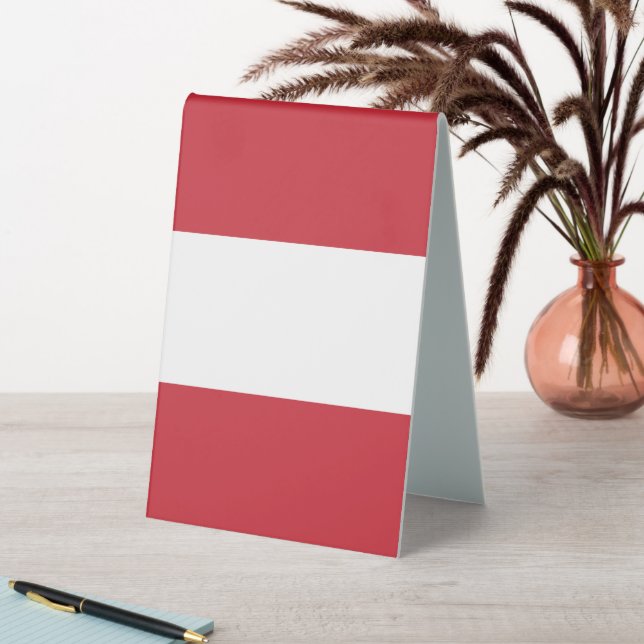Austria flag table tent (In SItu (Table))