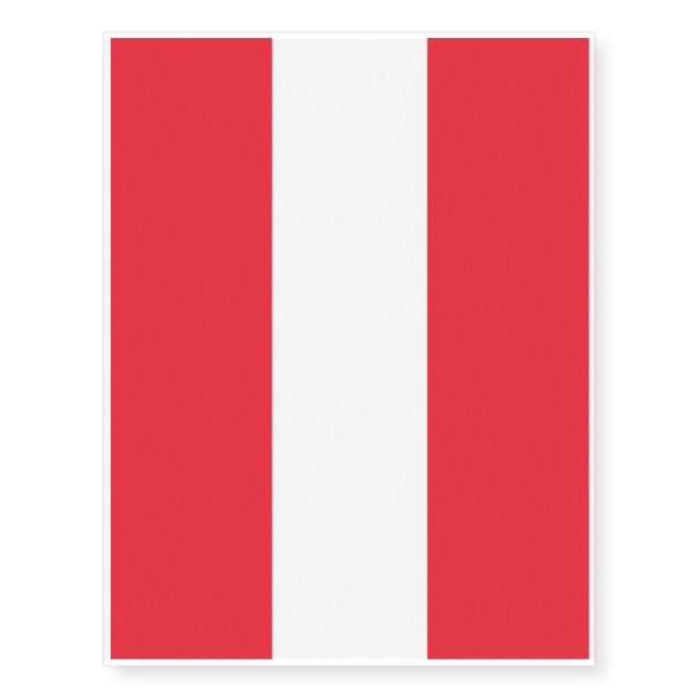 Austria Flag Temporary Tattoos (Front)