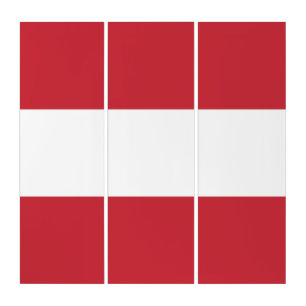 Austria flag triptych