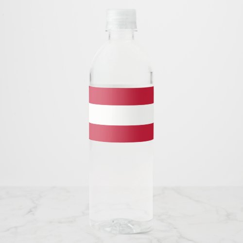 Austria flag water bottle label