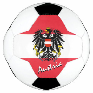 Austria Football & Austrian Flag / Sports Soccer Ball