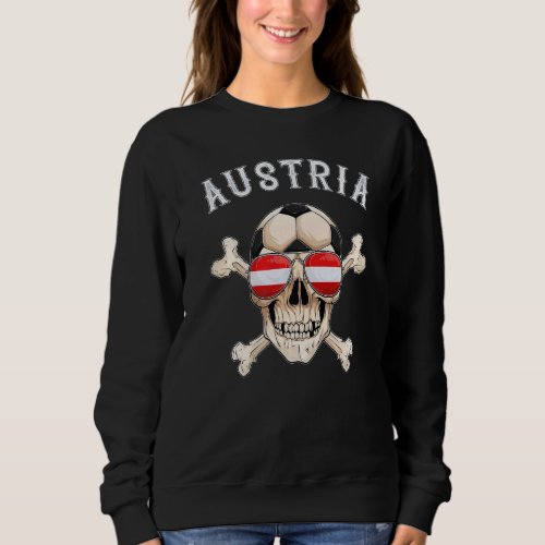 Austria Football Pirates Head Austrian Fan Sweatshirt