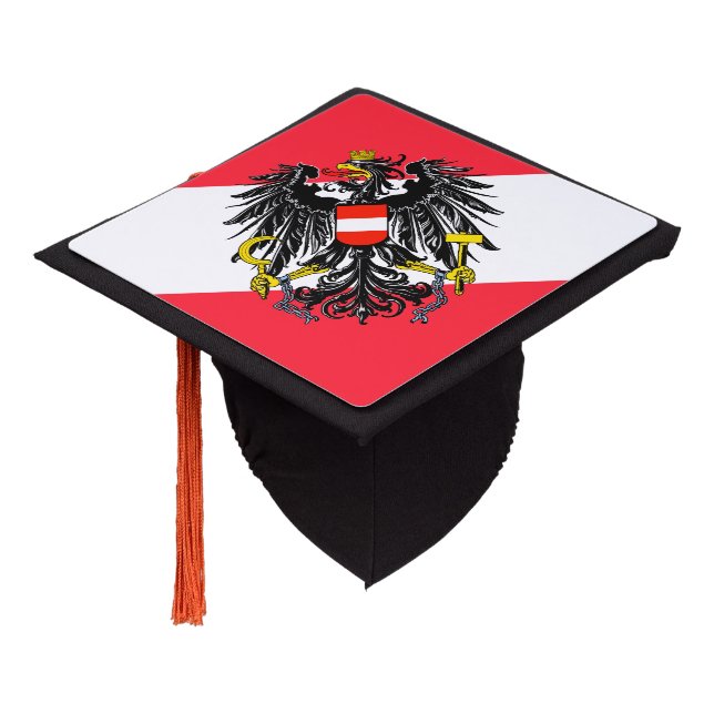 Austria Graduation Cap Topper (Angled)