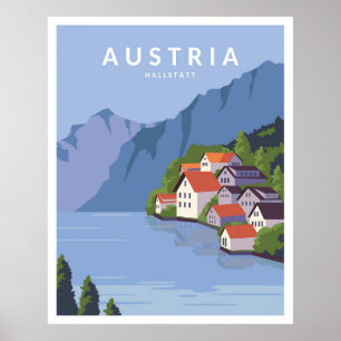 Austria Hallstatt Poster