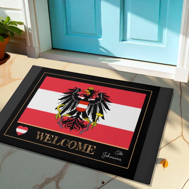 Austria house mat, Austrian Flag sports / Welcome Doormat (Creator Uploaded)