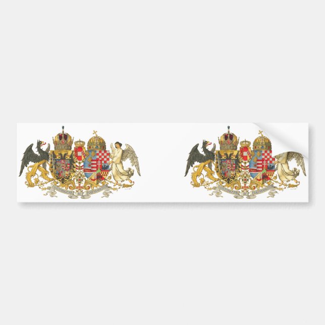 Austria-Hungary (1915-18) - Coat Of Arms Bumper Sticker (Front)