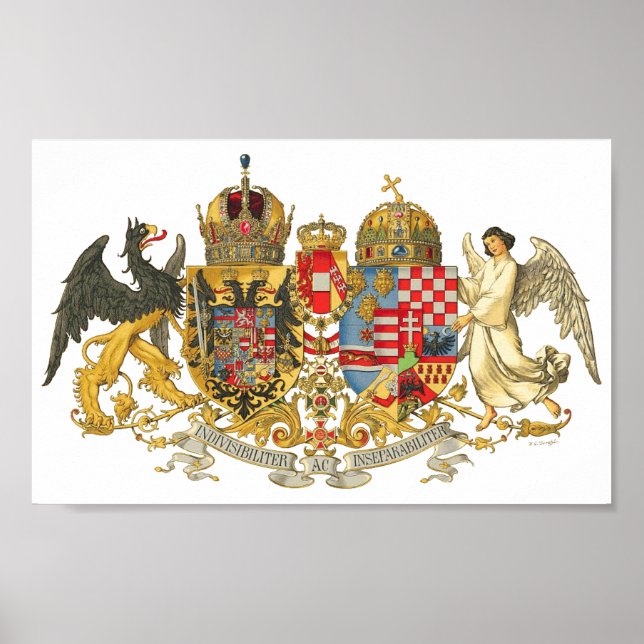 Austria-Hungary (1915-18) - Coat Of Arms Portfolio Poster (Front)