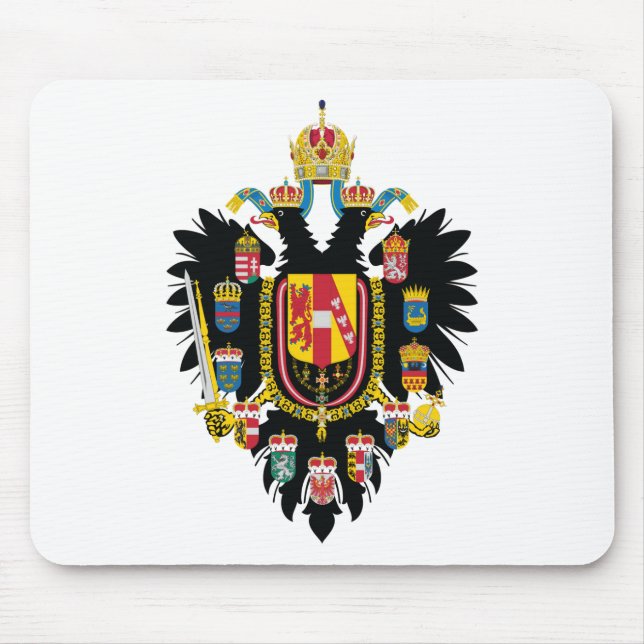 Austria Hungary Coat of Arms (1894-1915) Mouse Pad (Front)