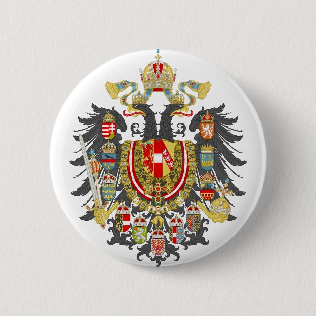 Austria-Hungary Coat of Arms Button (Front)
