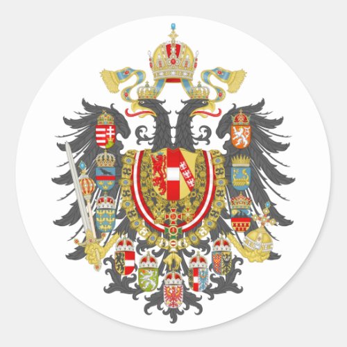 Austria Hungary Empire Classic Round Sticker