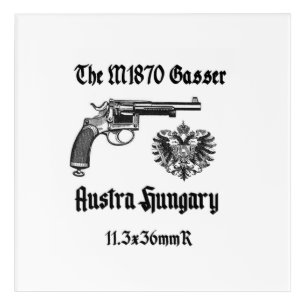 Austria-Hungary Gasser revolver WWI Acrylic Print