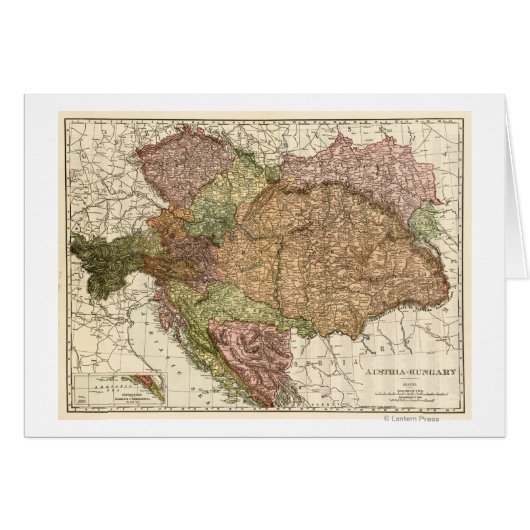 Austria-HungaryPanoramic MapAustria-Hungary Cards (Front Horizontal)