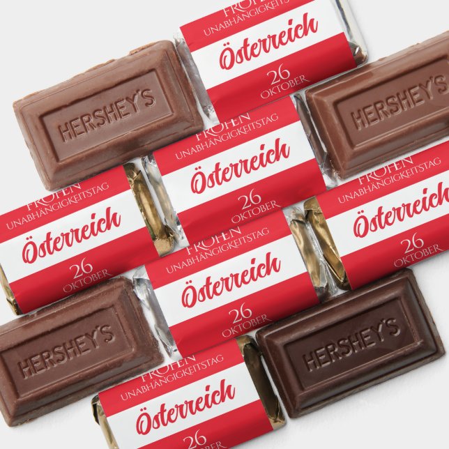 Austria Independence Day Austrian National Flag Hershey's Miniatures (Assorted)