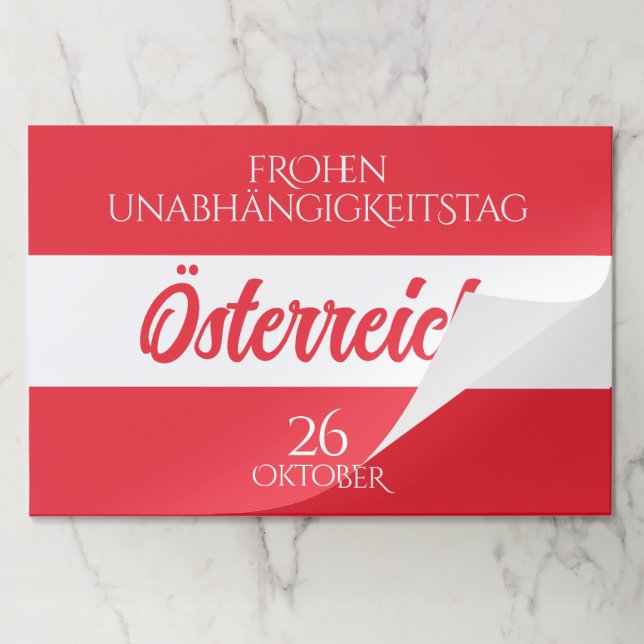 Austria Independence Day Austrian National Flag Paper Pad (Folded)