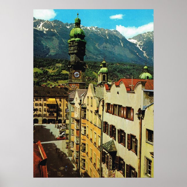 Austria, Innsbruck, Tyrol, Golden roof , old city Poster (Front)