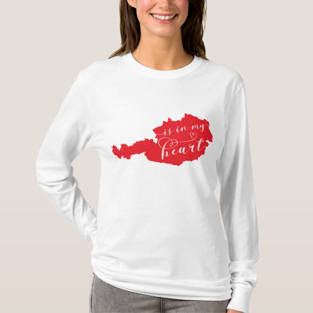 Austria Is In My Heart T-Shirt (Front)