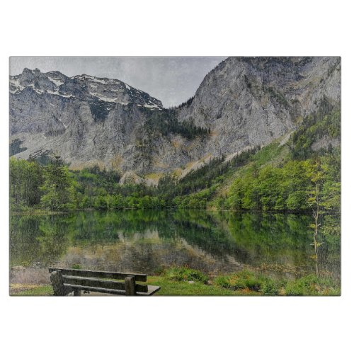 Austria Lake Tranquil View Point Cutting Board