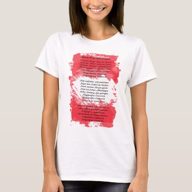Austria - Land der Berge, Land am Strome T-Shirt (Front)