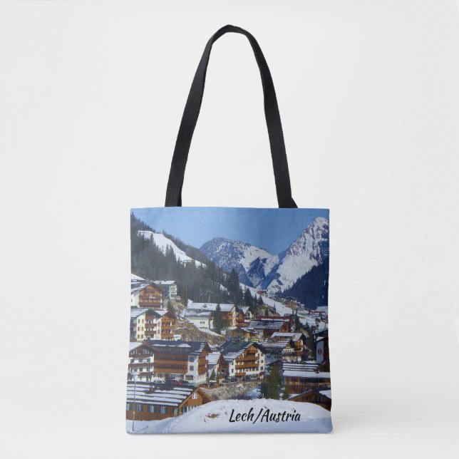 Austria Lech am Arlberg Souvenir Tote Bag (Front)