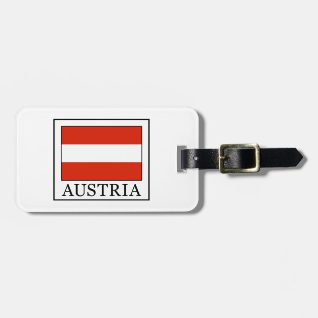 Austria Luggage Tag (Front Horizontal)
