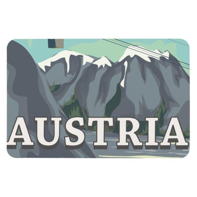 Austria Magnet (Horizontal)