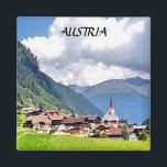 AUSTRIA MAGNET<br><div class="desc">A SMALL ALPINE VILLAGE NESTLED IN THE MOUNTAINS..</div>