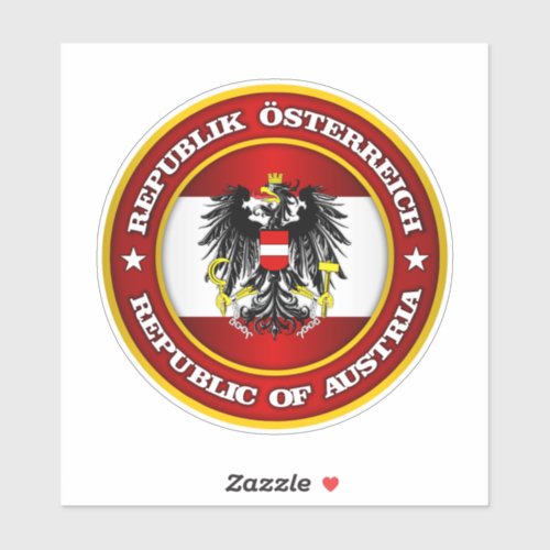 Austria Medalion Sticker