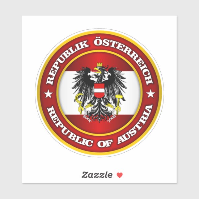 Austria Medalion Sticker (Sheet)