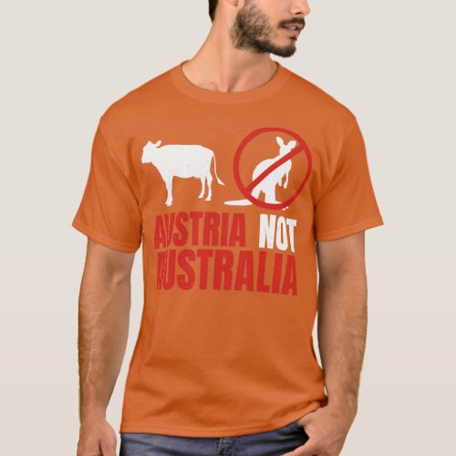 Austria Not Australia Kangaroos Funny Pun  T_Shirt