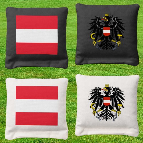 Austria patriotic bags Austrian Flag Cornhole Bags