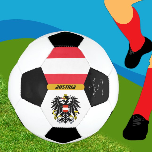 Austria Personalized, Flag, Photo Soccer Ball (Creator Uploaded)