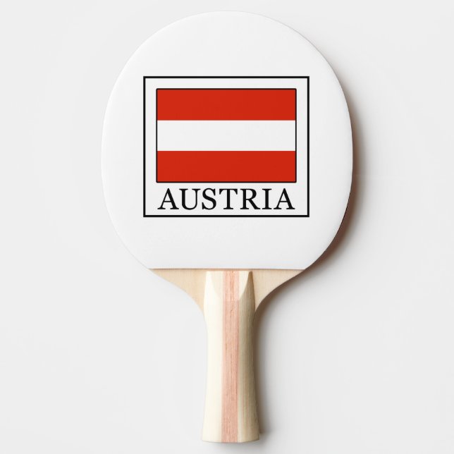 Austria Ping-Pong Paddle (Front)