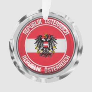 Austria Round Emblem Ornament