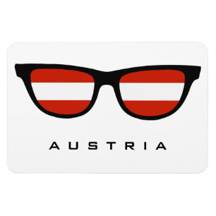 Austria Shades custom text & color magnet