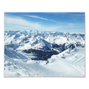 austria ski mountain travel alps snow landscape photo print