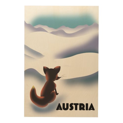 Austria Ski travel poster