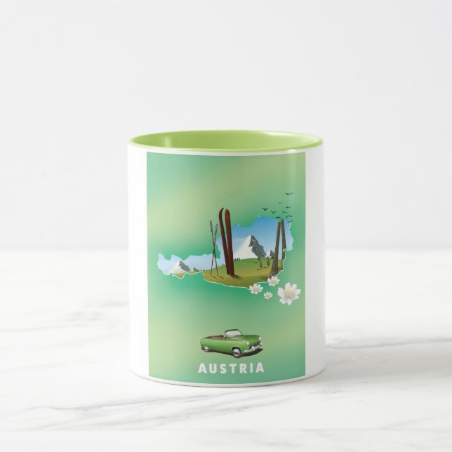 Austria Ski Travel poster Mug (Center)