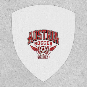 Austria Soccer 2026 Soccer Bold Country Typography Patch