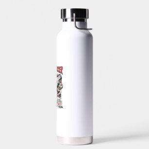 Austria Soccer Skeleton Striker Nations Poster Sty Water Bottle