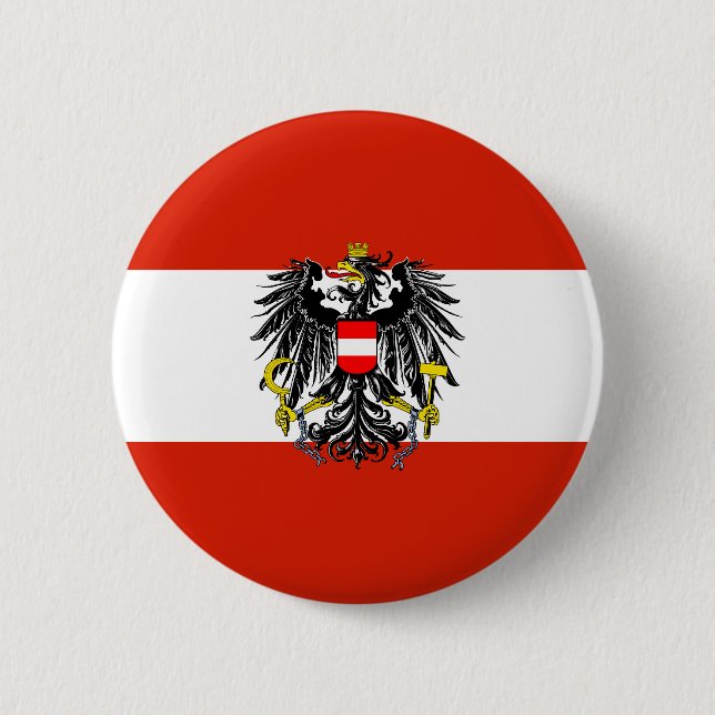 Austria State Flag Button (Front)