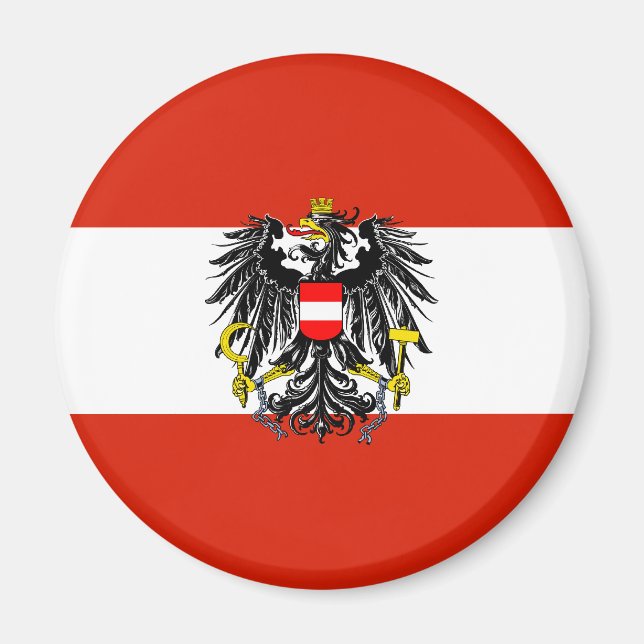 Austria State Flag Magnet (Front)