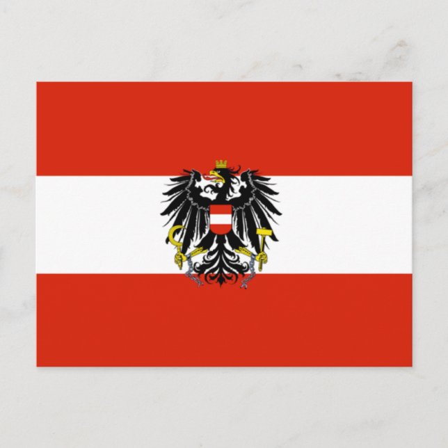 Austria State Flag Postcard (Front)