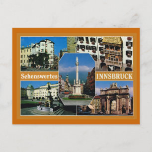Austria, Tirol, Innsbruck, Multiview Postcard